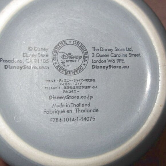 90s Vintage DISNEY Store MICKEY Mouse MUG Coffee Cup REVERSIBLE Stoneware 16oz - Picture 8 of 8